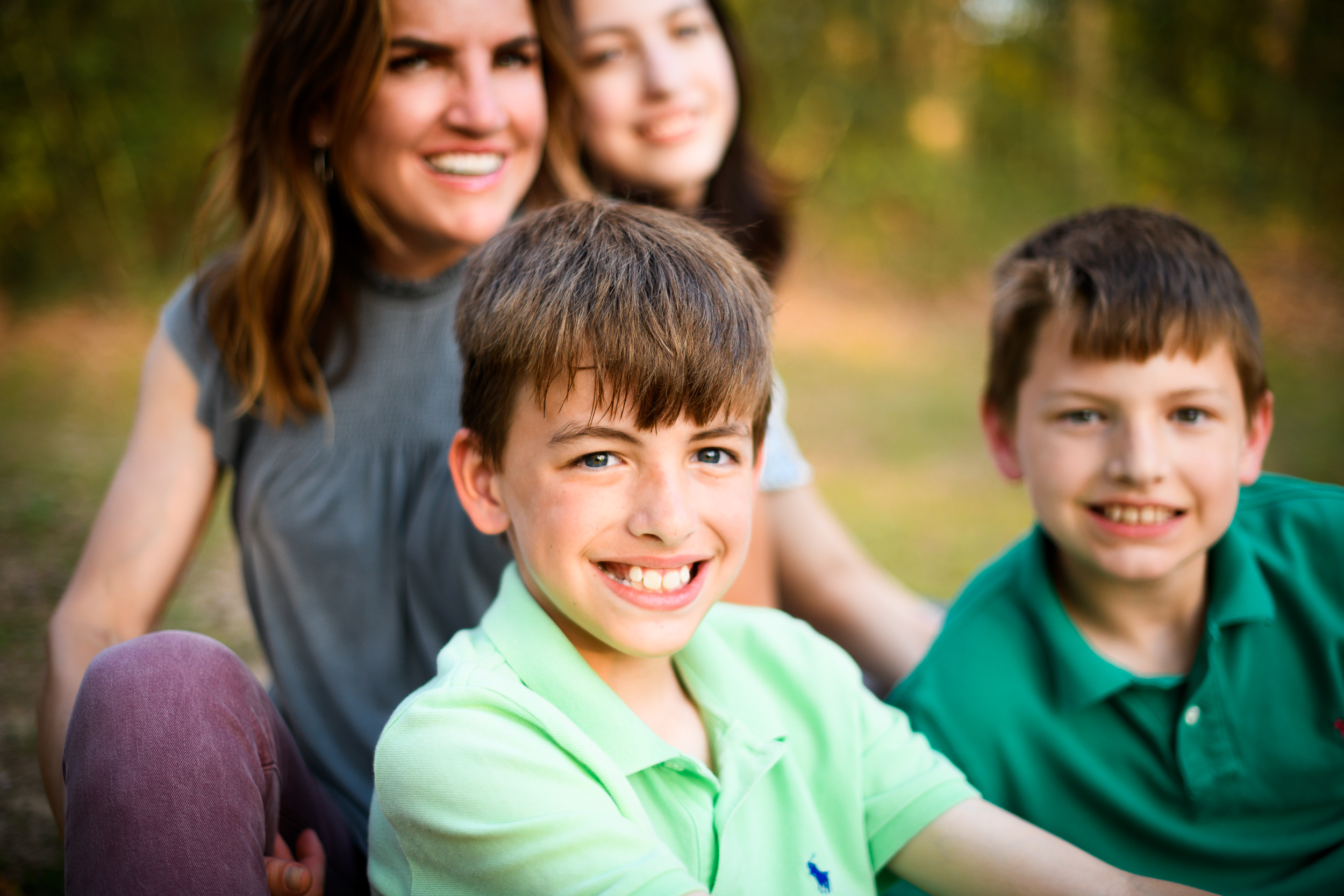 Father and Children Portrait
